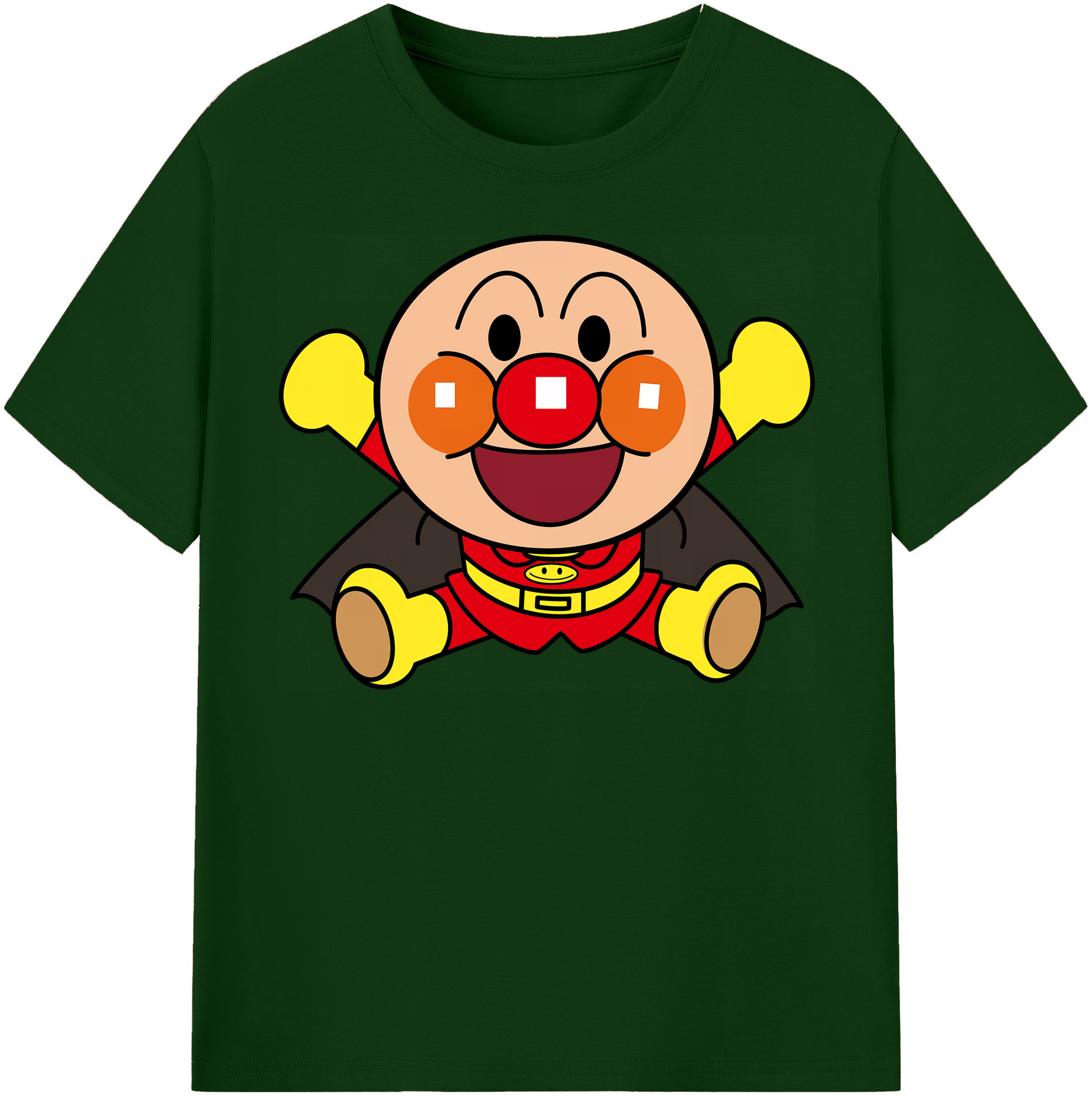 （画像用） アンパンマン Anpanman 綿100％半袖Tシャツ（フロントプリント）